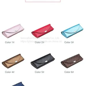 Vintage and Artistic Striated Glasses Case; Crush-resistant Travel Eyeglass Case thumbnail-3