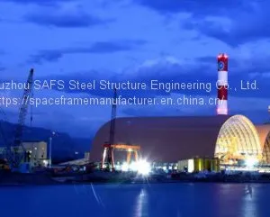 Prefabricated Arch Space Frame Light Steel For Coal Storage Shed thumbnail-5