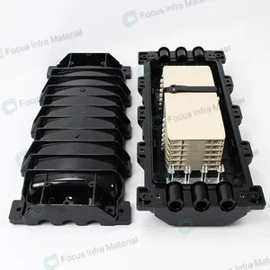 48 Cores to 288 Cores Horizontal Type 3 Inlets 3 Outlets Outdoor Aerial Dome Duct Mounting Fiber Optical Splice Closure thumbnail-4