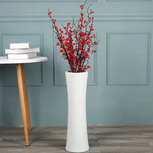 Creative Large White Seal Jingdezhen Ceramic Floor Vase For Living Room Office Study thumbnail-2