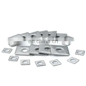 Stainless Steel Zinc Galvanized Din 434 Square Tapered Washers Flat Arandela Cuadrada thumbnail-3