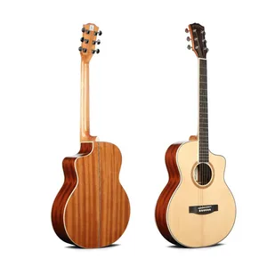 Hot Sale Cutaway Acoustic Guitar Oriental Cherry W150 39 Inch OEM Guitar Wholesale Cheap Price Guitar for Sale thumbnail-1
