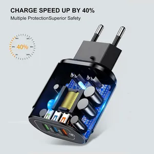 Usb Fast Charger Quick Charge 3.0 4.0 Universal Wall Mobile Phone Tablet Chargers for Iphone 11 Samsung Huawei Charging Charger thumbnail-1