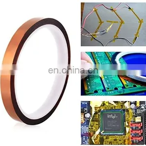 Liying Packaging High Temperature Silicone Adhesive Golden Finger Polyimide Tape thumbnail-2