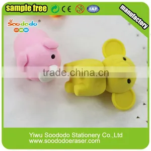 Stationery Manufacturer Pig Shaped Eraser thumbnail-1