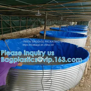 Aquaculture Pool PVC Coated Cloth COATED BANNER Tarpaulin Greenhouse Fish Pond Crayfish Koi Culture Child Water Pool thumbnail-4