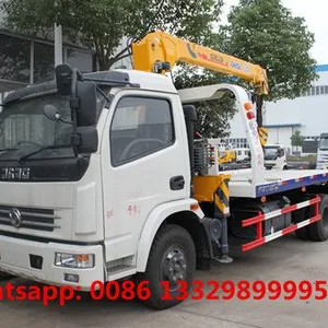 Good Price Dongfeng 4tons Wrecker Tow Truck With Telescopic Boom for Sale thumbnail-2