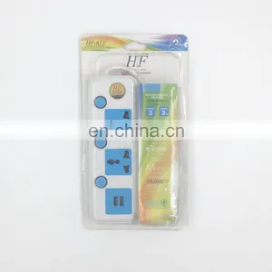 Multiple Power Socket 3m Wire Color Multi Outlet Electrical Extension Socket thumbnail-3