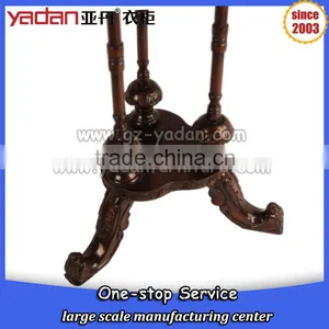 Mushroom Shaped Black Double Layer Wood Sofa Coffee Table Side Table thumbnail-3