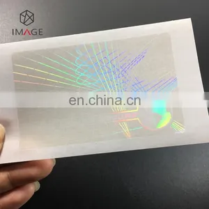 High Brightness ID Card Transparent Hologram Overlay / Secure Holographic Overlay thumbnail-5