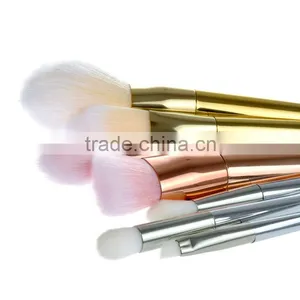Metal Handle Makeup Brushes Rose Gold 7pcs Hot Sale thumbnail-6
