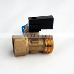 Swivel Quick Connect Three-Way Brass Ball Valve Chromed 1/2x1/2x1/4 thumbnail-5