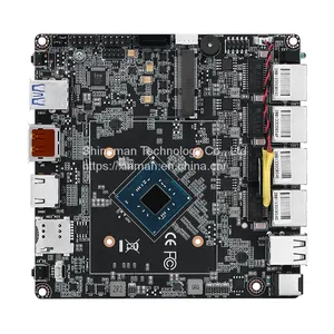 Intel N4000 2-Core Nano PC Motherboard for NUC PC w/ UHD Graphics 600 Dual 4K Display 4*Gigabit LAN 4*RJ45 thumbnail-3