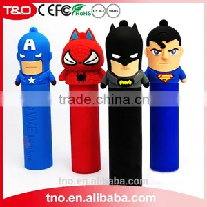 PVC Promotion Power Bank 2600mAh Captain American Spiderman Superheros Quality Choice thumbnail-1