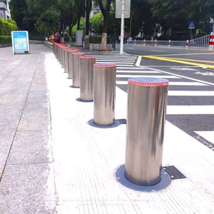 UPARK Stainless Steel Pop Up Access Control Customized Retractable Barrier Defensive Automatic E Bollard thumbnail-3