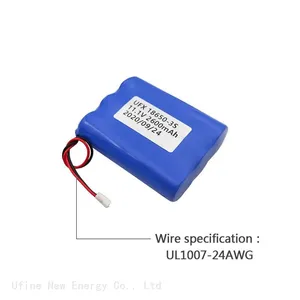 UFX 18650-3S 2600mAh 11.1V Rechargeable Li-ion Battery Professional Polymer Lithium-ion Cell Manufacturer thumbnail-3