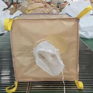 FIBC Big Bulk Container Bag PP Jumbo Bags for Sand Construction Cement thumbnail-1