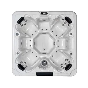 7 Seats Whirlpool Massage SPA Hot Tub Acrylic Reference FOB Price Outdoor Freestanding Bath Tub With Smart Controller thumbnail-2