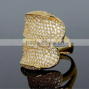Limited Style Big Luxury Setting Cubic Zirconia Women Engagement Party Deluxe Ring thumbnail-6