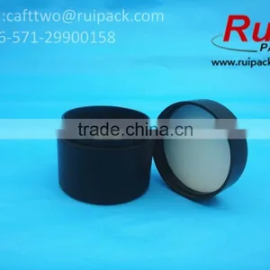 50g Matte Black Single Layer Cream Container, 50ml Round Frosted Black One Layer Cream Jar thumbnail-2