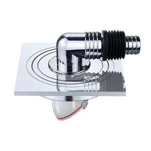 All Brass Main Body Floor Drain Odor-Free Insect Repellent Anti-Overflow Antibacterial Dual Purpose for Kitchen Hotel Use thumbnail-1