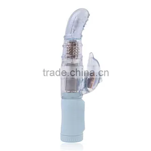 2016 Top Quality G-Spot Silicone Vibrator Dual Motors Stimulation Packed Clitoral Massager thumbnail-2