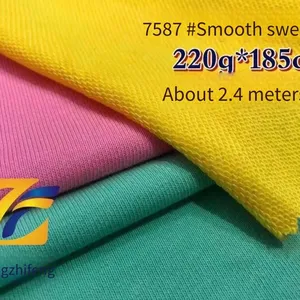 Guangzhifeng 7587# Smooth Cotton Sweatshirt, 220g Cotton-polyester Lightweight Spring and Autumn Loop thumbnail-1