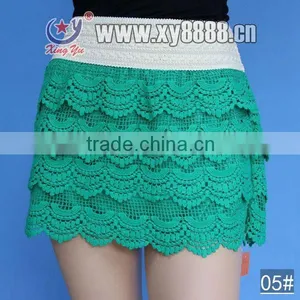 Ladies Sexy Embroidery Lace Tiered Skirt thumbnail-1