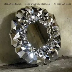 Stainless Steel Wall Background Decor for Hotel Space thumbnail-5