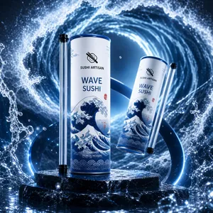 Custom Food Grade Sushi Push Pop Paper Tube Packaging for California Roll | OEM & ODM thumbnail-1