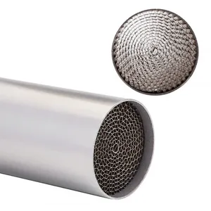 Factory Supply Gasoline Motorcycle Universal Catalytic Converter Three Way Catalyst With Metal Honeycomb Substrate thumbnail-1