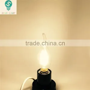 YOSON 2W 4W LED Filament Candelabra Bulb 4watt Equivalent Warm White 2700K Use in Chandeliers Wall Sconces thumbnail-3