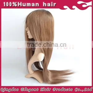 5a Top Quality Swiss Lace Cheap Dark Knots Brazilian Human Hair Silk Base Wig thumbnail-2