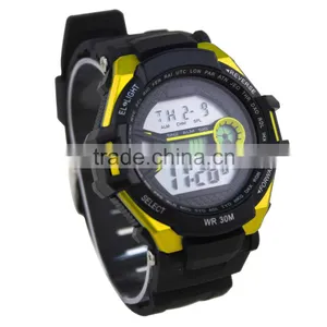 LP1338_YW Rubber Strap Digital Chronograph Timer Counter LCD Sports Watch thumbnail-4