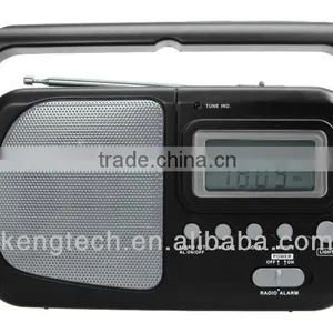 Easy Carrying Radio With Big LCD Clock thumbnail-2