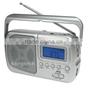 Easy Carrying Radio With Big LCD Clock thumbnail-4