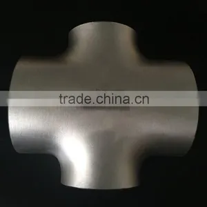 JIS Stainless Steel Four Way Tee Pipe Fitting thumbnail-1