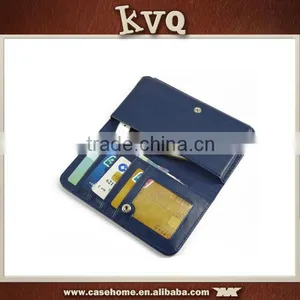 Blue PU Leather Wallet Case for LG Optimus G Pro 2 , Mobile Phone Case for Samsung Galaxy S7 thumbnail-2