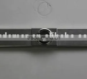 Audemar E Series Straight Edge Sloped Channel Base Stainless Steel 304 Flexible Shower Drain thumbnail-4