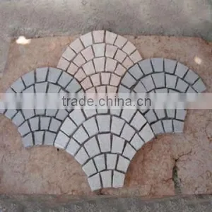Fan Pattern Granite Sidewalk Stones Paver thumbnail-1