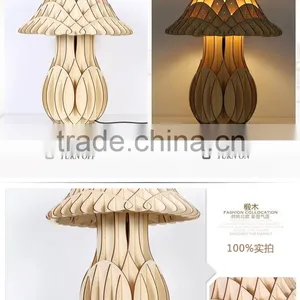 LED Wood Table Lamp LED Wooden Table Light JK-879-13 2016 New Style Gloss Wooden Finish Table Lamp thumbnail-6