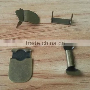 8014A6 Brass Hook and Bar in Oxy Brass Color For Mens Suit Trousers --8014A6 thumbnail-5
