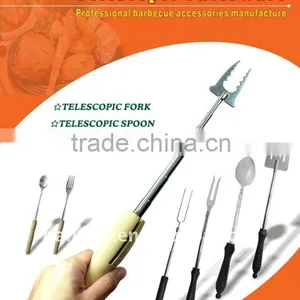 Telescopic Fork, Bbq Fork, Dinner Fork, Spoon thumbnail-1