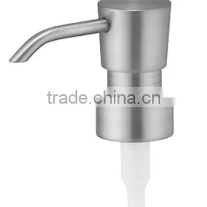 Zinc Alloy Replacement Lotion Pump Top With Brushed Nickle Finishing For DIY Soap Dispenser thumbnail-1