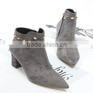 Woman Boots 2016 Heel Boots With Decoration Love Boots thumbnail-3