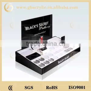 Hot Design Black Makeup Display Stand,acrylic Makeup Display Case thumbnail-1