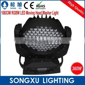 Led Disco Lighting 108x3w Led Wash Moving Head dj Head Lighting thumbnail-5