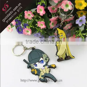 2015 New Eco-friendly Cheap Advertising Soft Rubber Key Holder thumbnail-2