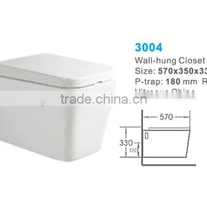 Ceramic Wall Hung Toilet and Wall wc for Hotel Toilet thumbnail-4