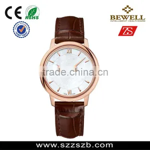 2015 Rose Gold Business Watch Stainless Steel Case Genuine Leather Band Business Watch Men Watches thumbnail-1